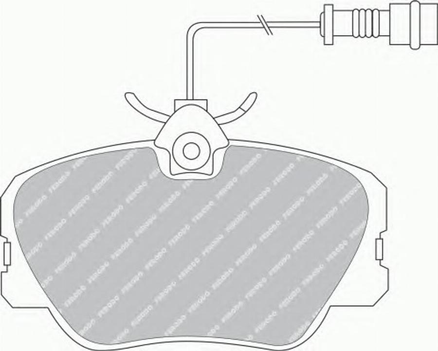 Ferodo FSL415 - Тормозные колодки, дисковые, комплект autospares.lv