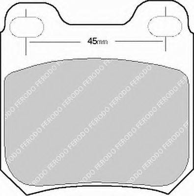 Ferodo FSL525 - Тормозные колодки, дисковые, комплект autospares.lv