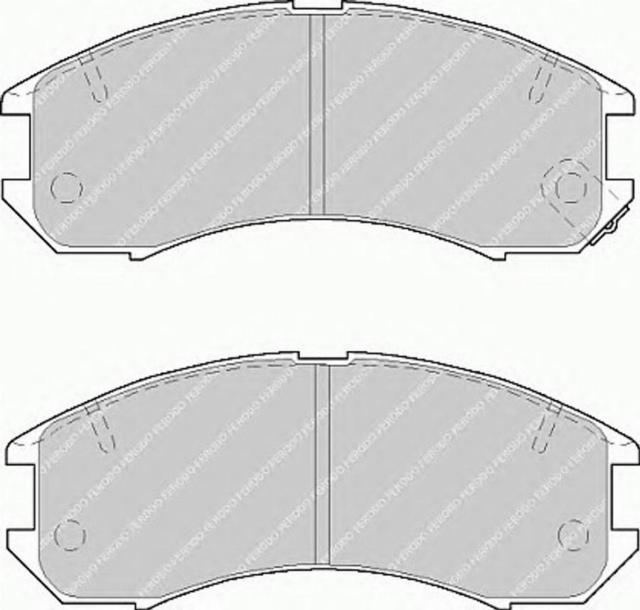 Ferodo FSL576 - Тормозные колодки, дисковые, комплект autospares.lv