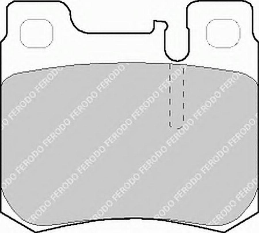 Ferodo FSL693 - Тормозные колодки, дисковые, комплект autospares.lv