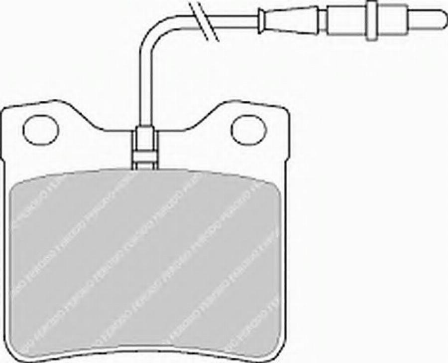 Ferodo FSL619 - Тормозные колодки, дисковые, комплект autospares.lv