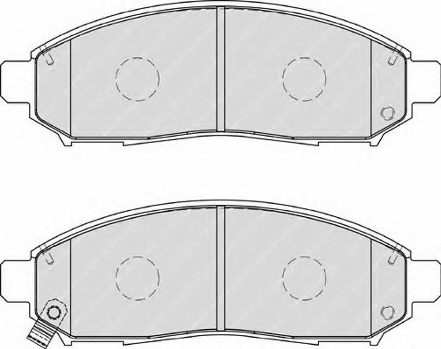 Ferodo FSL1997 - Тормозные колодки, дисковые, комплект autospares.lv