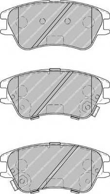 Ferodo FSL1950 - Тормозные колодки, дисковые, комплект autospares.lv