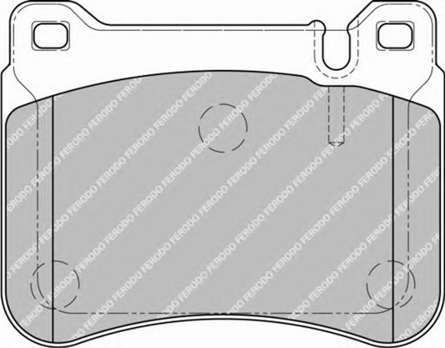 Ferodo FSL1907 - Тормозные колодки, дисковые, комплект autospares.lv