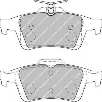 Ferodo FSL1931 - Тормозные колодки, дисковые, комплект autospares.lv