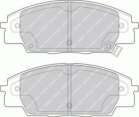 Ferodo FSL1444 - Тормозные колодки, дисковые, комплект autospares.lv