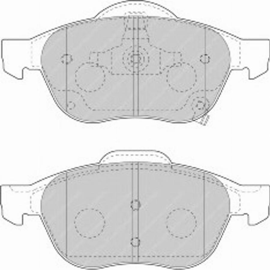 Ferodo FSL1447 - Тормозные колодки, дисковые, комплект autospares.lv