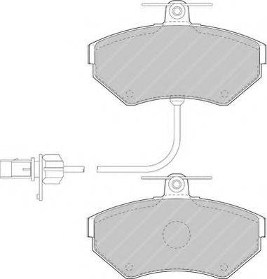 Ferodo FSL1451 - Тормозные колодки, дисковые, комплект autospares.lv