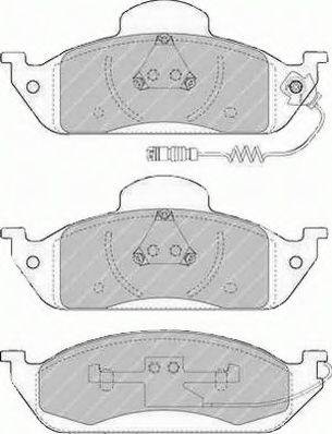 Ferodo FSL1400 - Тормозные колодки, дисковые, комплект autospares.lv