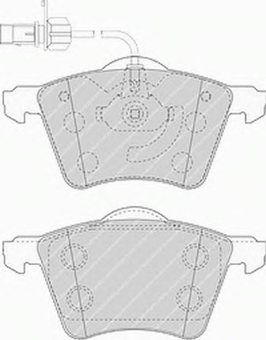 Ferodo FSL1484 - Тормозные колодки, дисковые, комплект autospares.lv