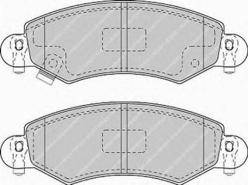 Ferodo FSL1423 - Тормозные колодки, дисковые, комплект autospares.lv