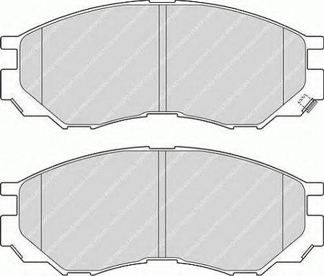 Ferodo FSL1422 - Тормозные колодки, дисковые, комплект autospares.lv