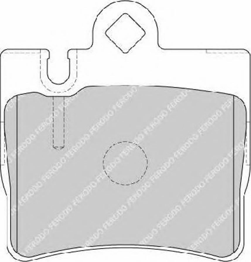 Ferodo FSL1427 - Тормозные колодки, дисковые, комплект autospares.lv