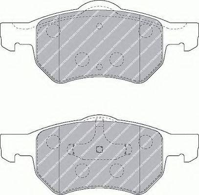 Ferodo FSL1474 - Тормозные колодки, дисковые, комплект autospares.lv