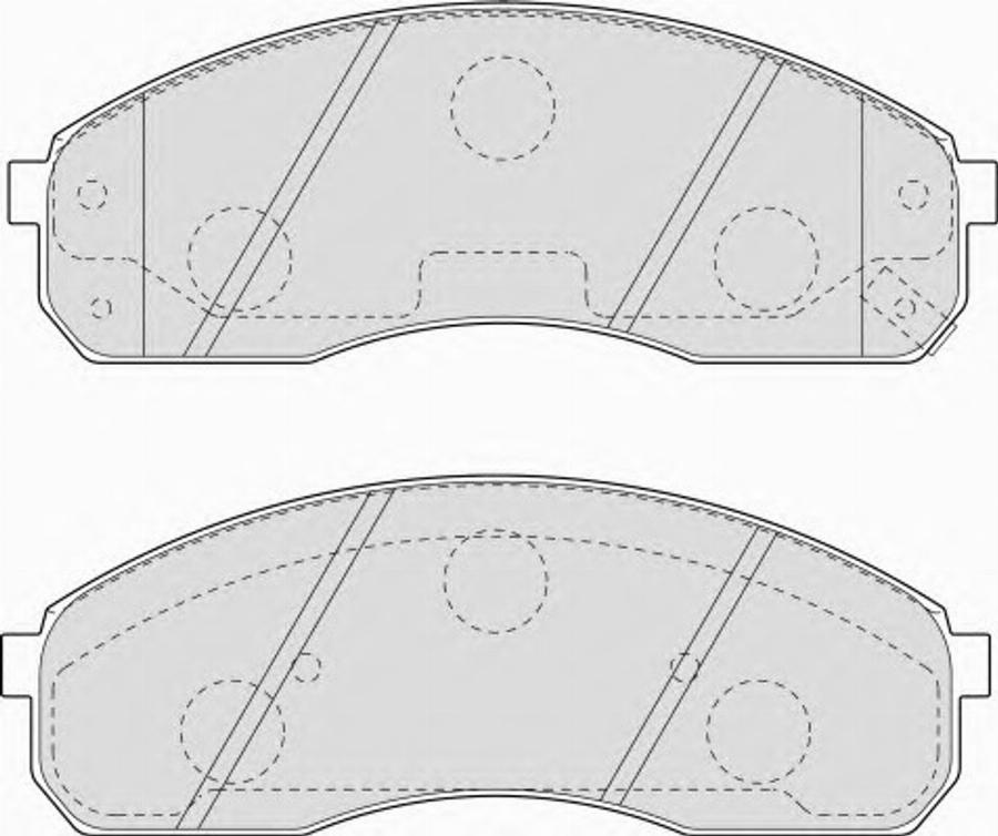 Ferodo FSL1595 - Тормозные колодки, дисковые, комплект autospares.lv