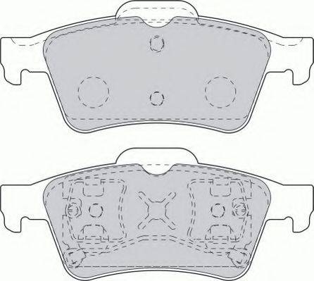 Ferodo FSL1540 - Тормозные колодки, дисковые, комплект autospares.lv