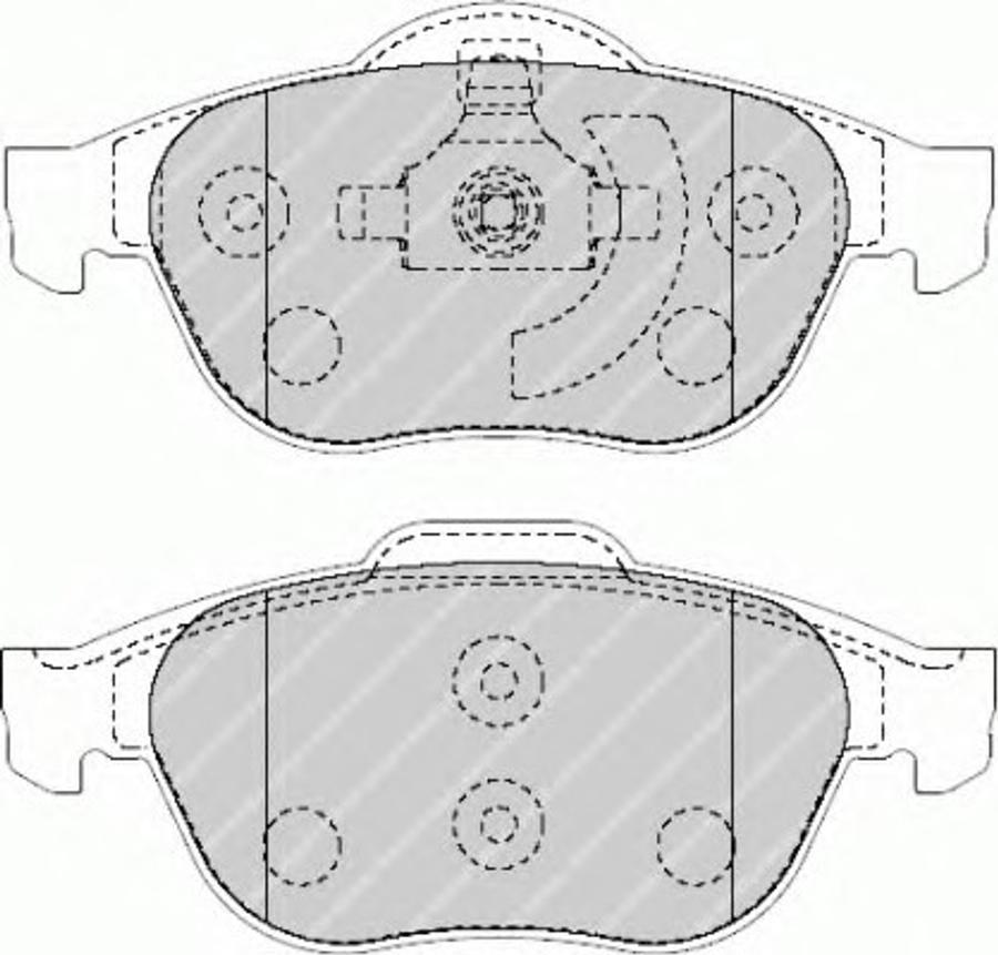 Ferodo FSL1541 - Тормозные колодки, дисковые, комплект autospares.lv