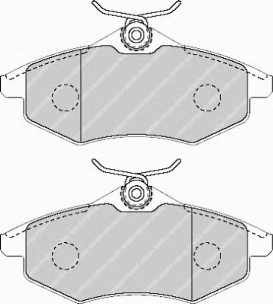 Ferodo FSL1542 - Тормозные колодки, дисковые, комплект autospares.lv