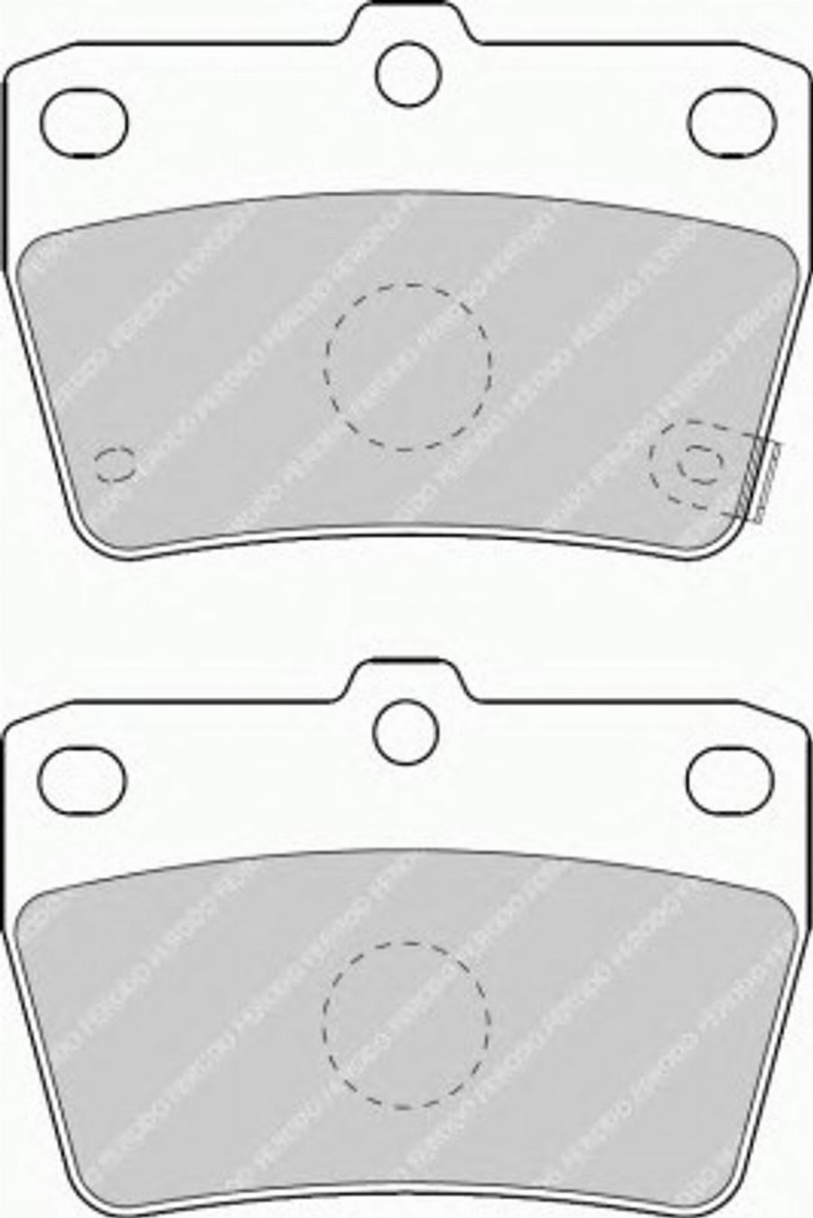 Ferodo FSL1531 - Тормозные колодки, дисковые, комплект autospares.lv