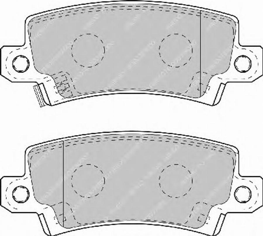 Ferodo FSL1574 - Тормозные колодки, дисковые, комплект autospares.lv