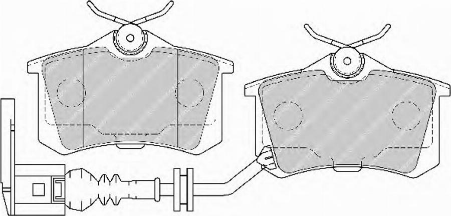 Ferodo FSL1645 - Тормозные колодки, дисковые, комплект autospares.lv