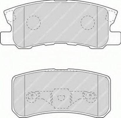 Ferodo FSL1604 - Тормозные колодки, дисковые, комплект autospares.lv