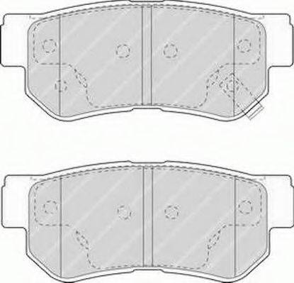 Ferodo FSL1606 - Тормозные колодки, дисковые, комплект autospares.lv