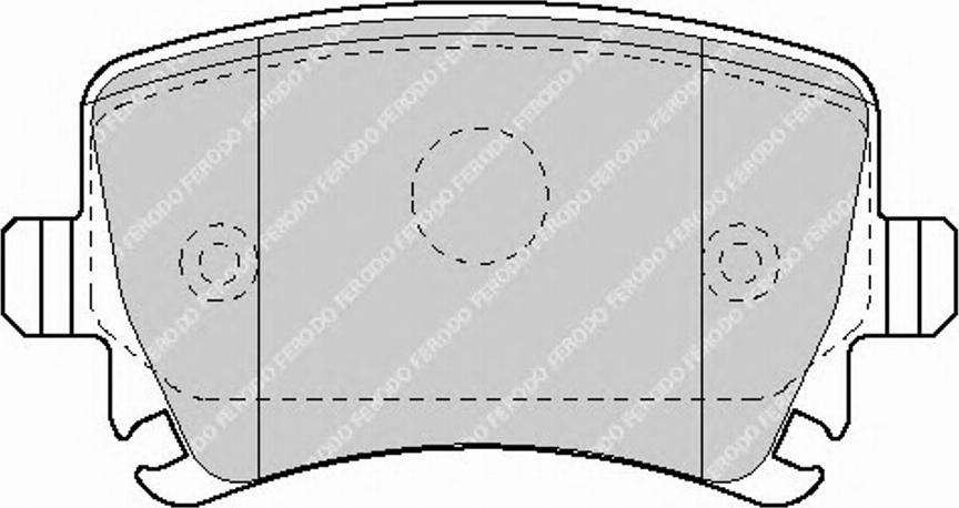 Ferodo FSL1636 - Тормозные колодки, дисковые, комплект autospares.lv