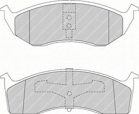 Ferodo FSL1098 - Тормозные колодки, дисковые, комплект autospares.lv