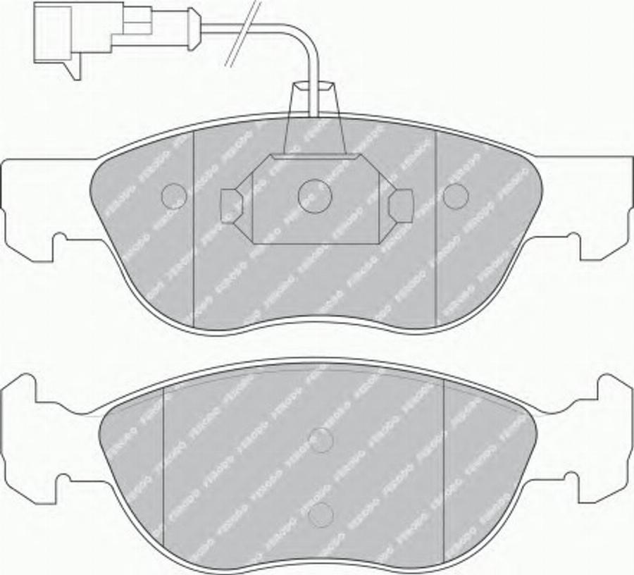 Ferodo FSL1056 - Тормозные колодки, дисковые, комплект autospares.lv