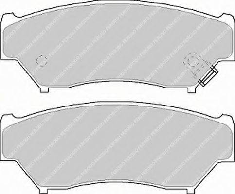 Ferodo FSL1020 - Тормозные колодки, дисковые, комплект autospares.lv