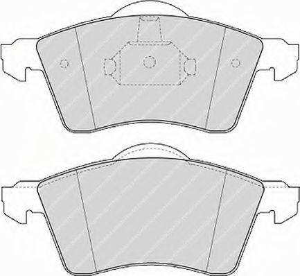 Ferodo FSL1163 - Тормозные колодки, дисковые, комплект autospares.lv