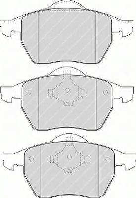 Ferodo FSL1167 - Тормозные колодки, дисковые, комплект autospares.lv