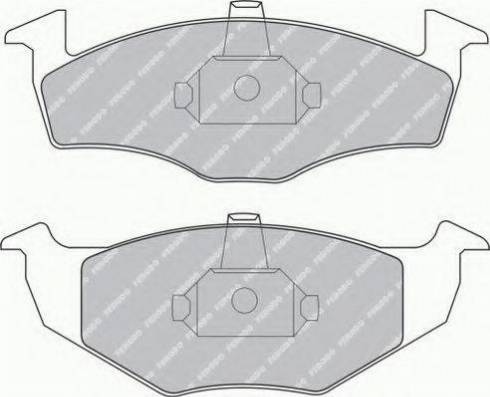 Ferodo FSL1101 - Тормозные колодки, дисковые, комплект autospares.lv