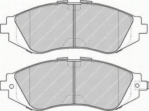 Ferodo FSL1116 - Тормозные колодки, дисковые, комплект autospares.lv