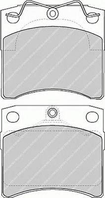 Ferodo FSL1131 - Тормозные колодки, дисковые, комплект autospares.lv