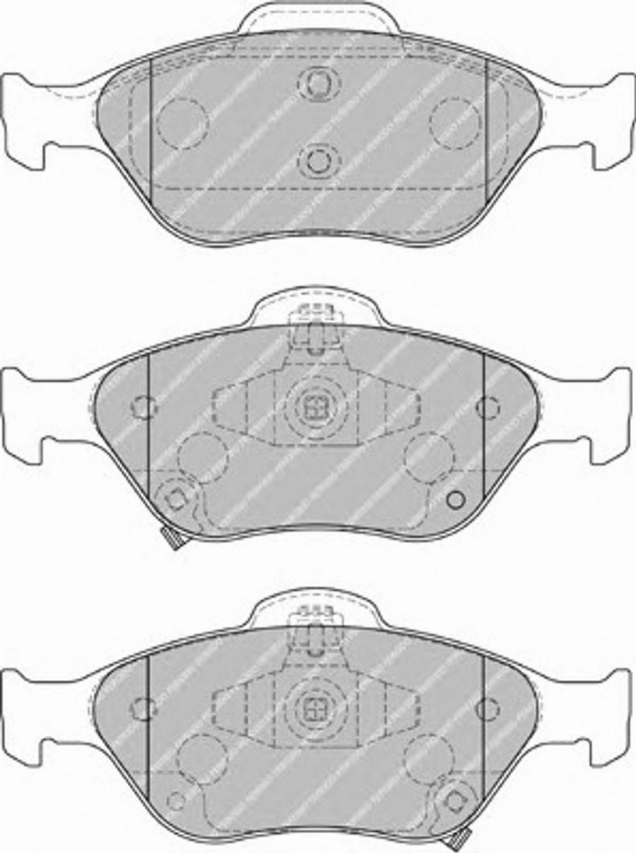 Ferodo FSL1890 - Тормозные колодки, дисковые, комплект autospares.lv