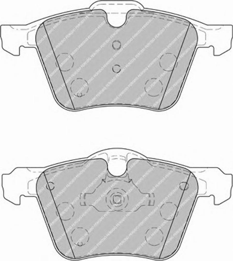 Ferodo FSL1898 - Тормозные колодки, дисковые, комплект autospares.lv