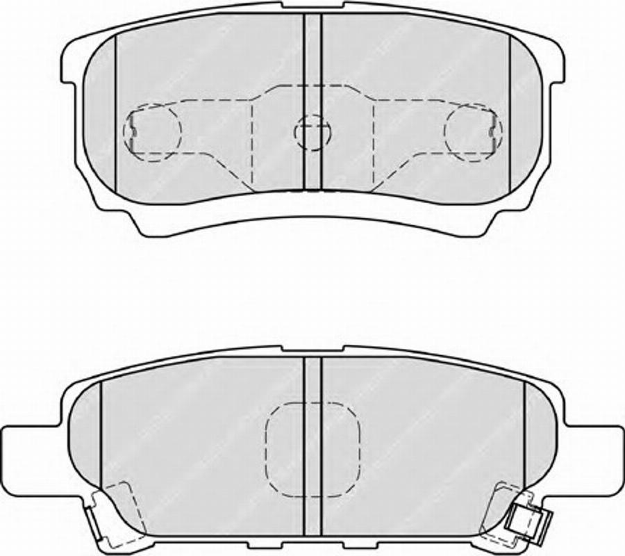 Ferodo FSL1839 - Тормозные колодки, дисковые, комплект autospares.lv