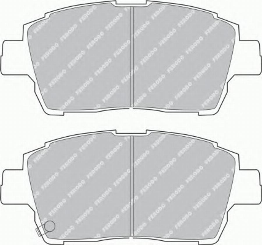 Ferodo FSL1392 - Тормозные колодки, дисковые, комплект autospares.lv