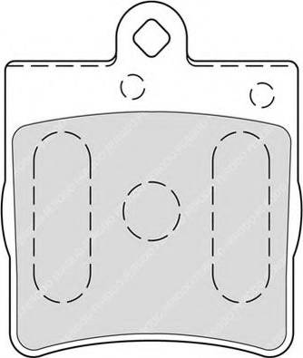 Ferodo FSL1311 - Тормозные колодки, дисковые, комплект autospares.lv