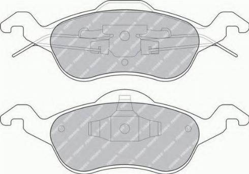 Ferodo FSL1318 - Тормозные колодки, дисковые, комплект autospares.lv