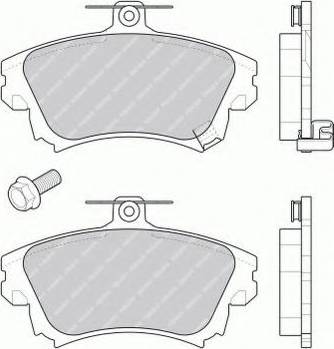 Ferodo FSL1384 - Тормозные колодки, дисковые, комплект autospares.lv