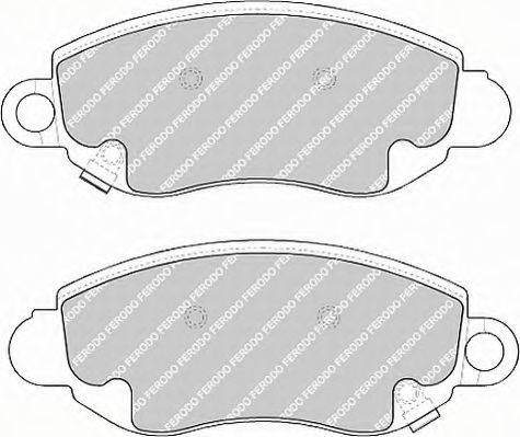 Ferodo FSL1381 - Тормозные колодки, дисковые, комплект autospares.lv