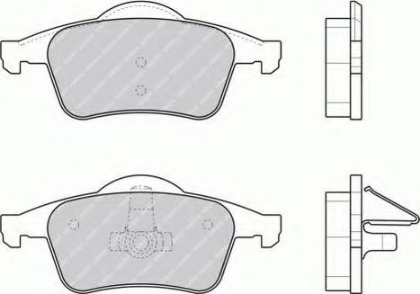 Ferodo FSL1383 - Тормозные колодки, дисковые, комплект autospares.lv