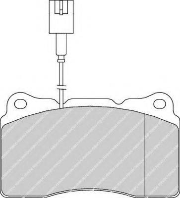 Ferodo FSL1334 - Тормозные колодки, дисковые, комплект autospares.lv