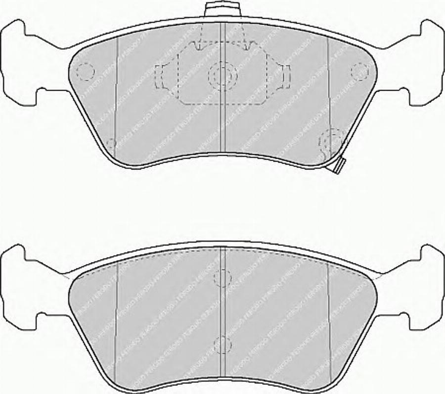 Ferodo FSL1321 - Тормозные колодки, дисковые, комплект autospares.lv