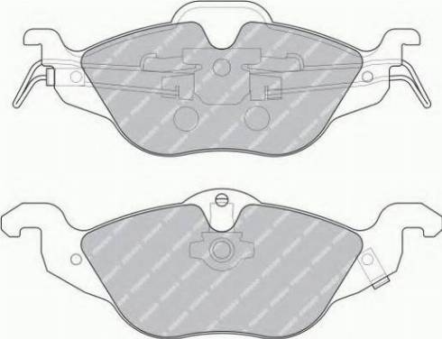 Ferodo FSL1293 - Тормозные колодки, дисковые, комплект autospares.lv