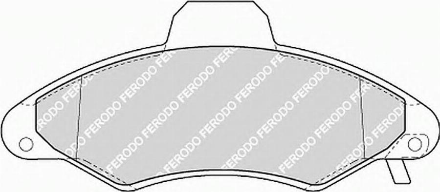 Ferodo FSL1276 - Тормозные колодки, дисковые, комплект autospares.lv