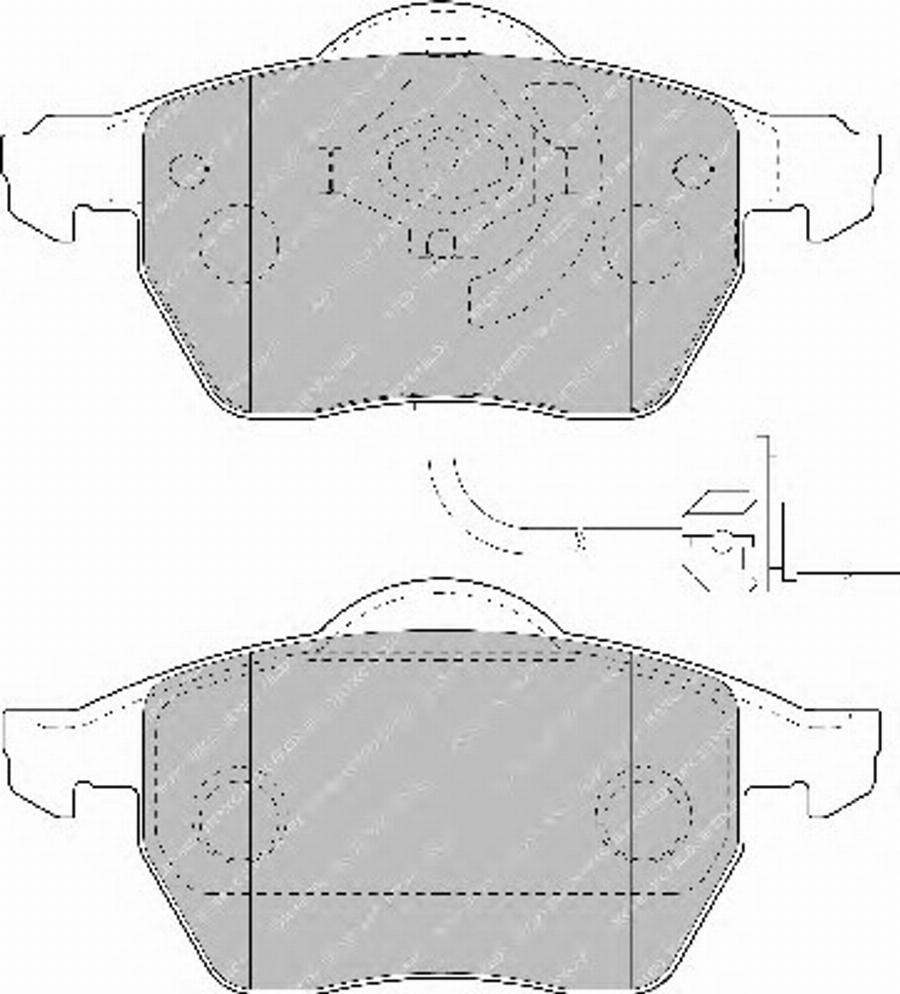 Ferodo FSL1717 - Тормозные колодки, дисковые, комплект autospares.lv